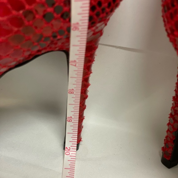 BRAND NEW INC Rajel red snake print boots - Picture 2 of 8